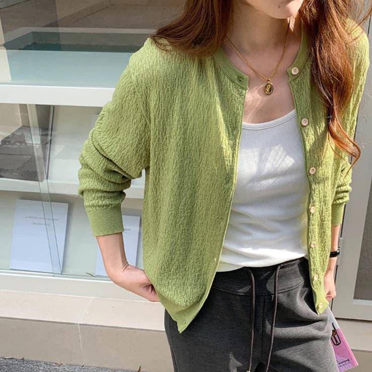 気負わず快適☆【春】ウール混 素材感ニットカーディガン | 17kg | 詳細画像6 