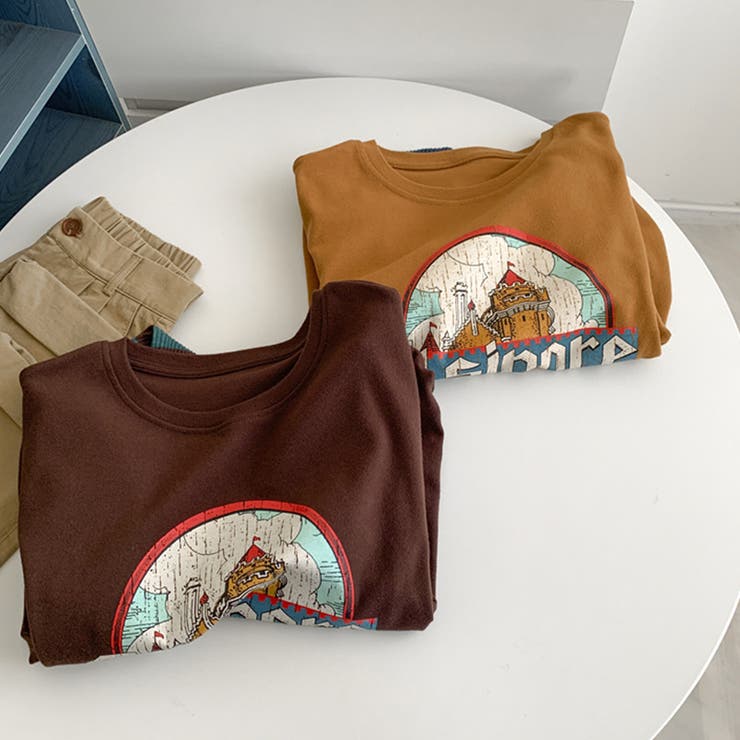 ミレニアル学園風☆【春】カレッジ風フェイクレイヤード 長袖Tシャツ | 17kg | 詳細画像5 