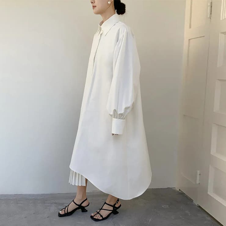 気負わず快適☆【春】切り替えプリーツ シャツワンピース | 17kg | 詳細画像12 