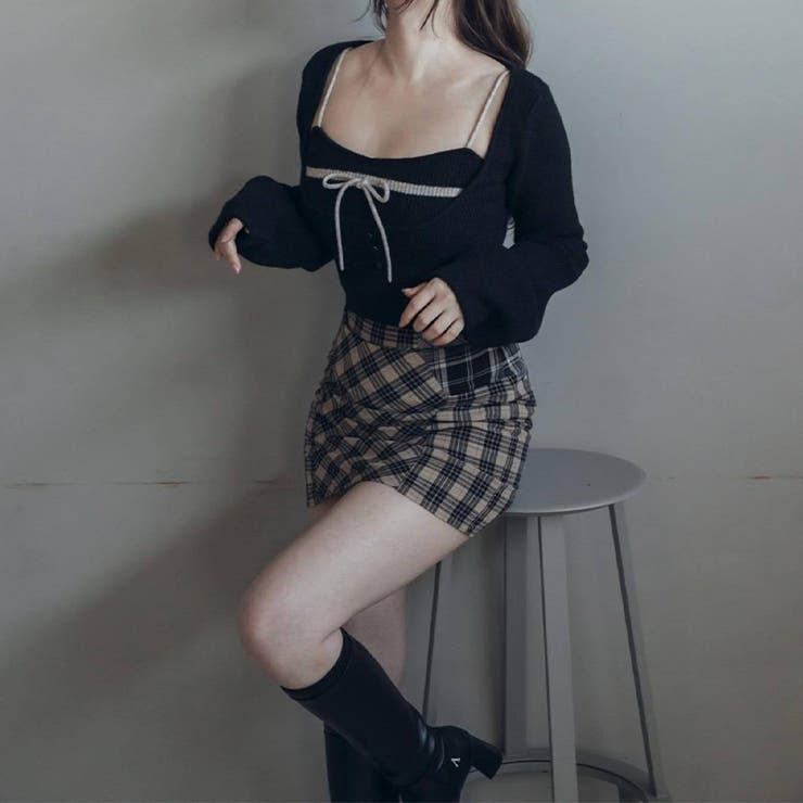 甘辛系ガールズ☆【春】ニット プルオーバーリボン付き 2点セット | 17kg | 詳細画像6 