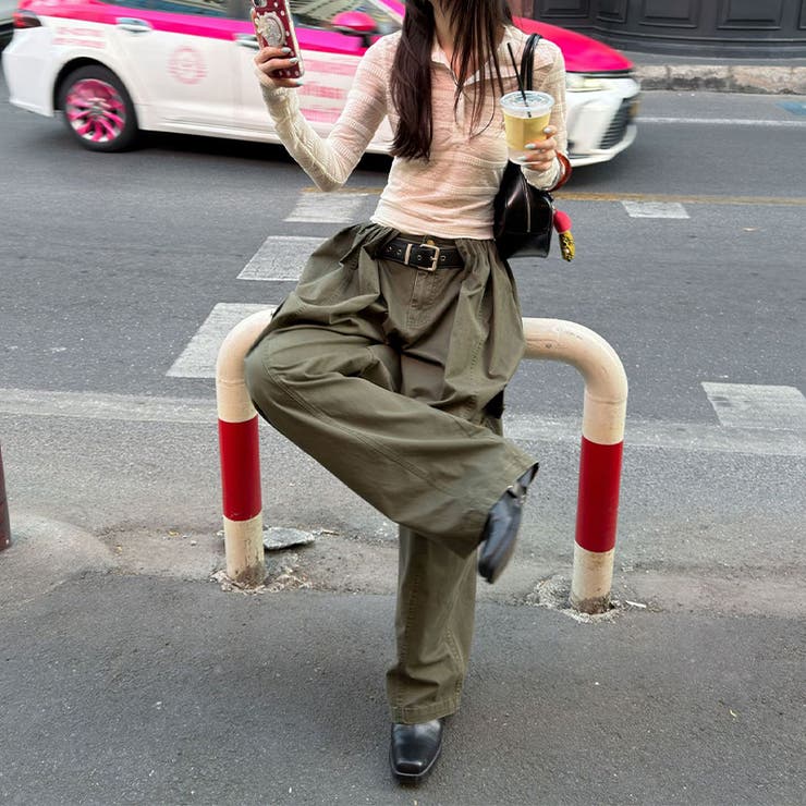 甘辛系ガールズ☆【春】レース切り替え フリルネック 長袖Tシャツ | 17kg | 詳細画像6 