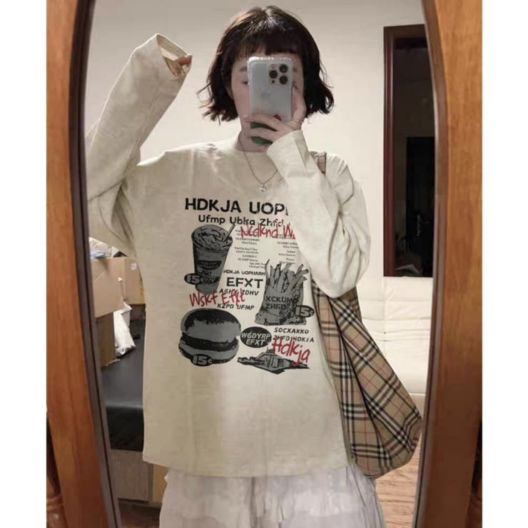 アメリカンレトロ 長袖プリントTシャツ レディース | 17kg | 詳細画像5 