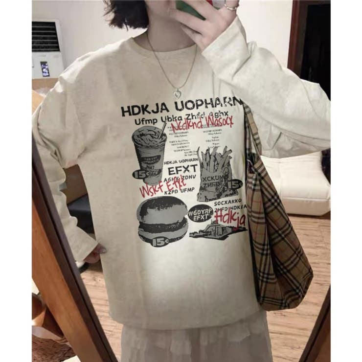アメリカンレトロ 長袖プリントTシャツ レディース | 17kg | 詳細画像6 