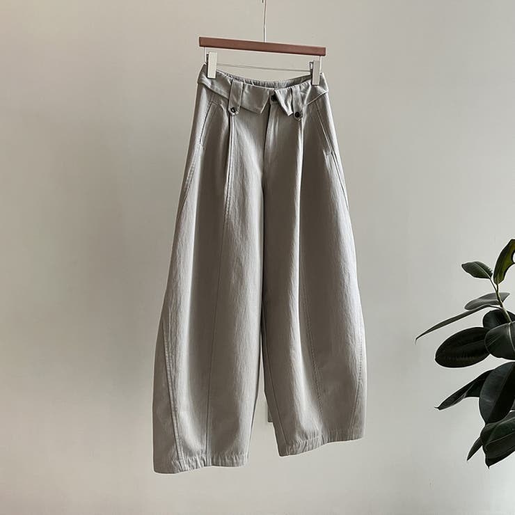 【秋】ドレープワイドパンツ レディース ハイウエスト ロング丈 | 17kg | 詳細画像34 