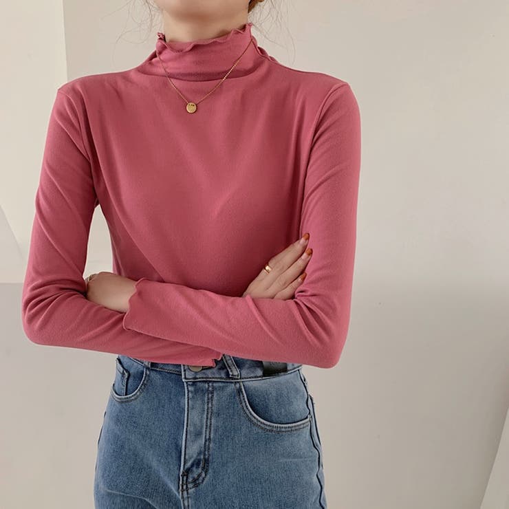 レッド | 【SHOPLIST限定】ハイネックの厚手で保温性の高いインナーシャツ | 17kg