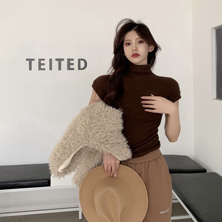 【SHOPLIST限定】スリムでスタイリッシュなショート丈のハイネック長袖インナ… | 17kg | 詳細画像17 