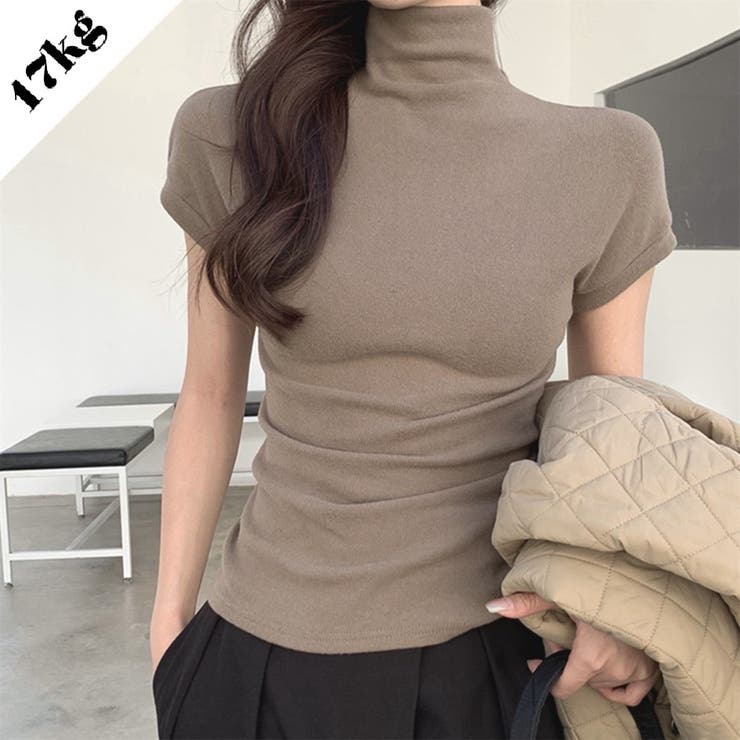【SHOPLIST限定】スリムでスタイリッシュなショート丈のハイネック長袖インナ… | 17kg | 詳細画像1 