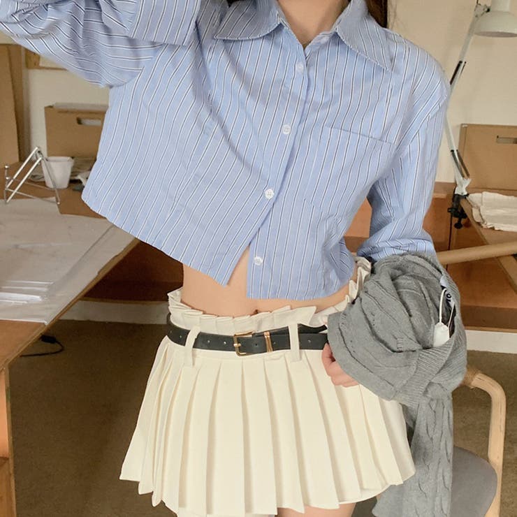 【SHOPLIST限定】学院風丸襟ショート丈編みセーターニットカーディガン | 17kg | 詳細画像15 