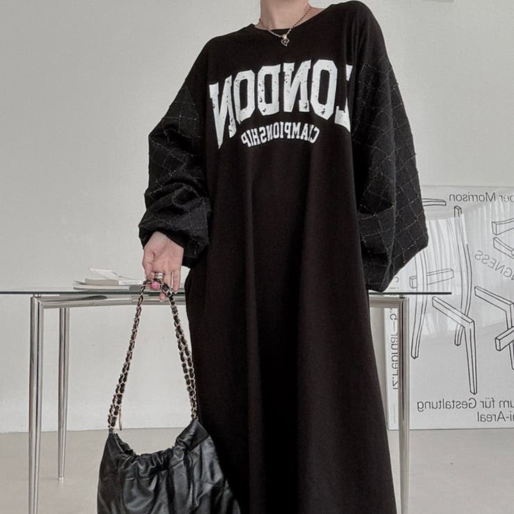 【SHOPLIST限定】個性的なプリントロング丈パーカーワンピース | 17kg | 詳細画像5 