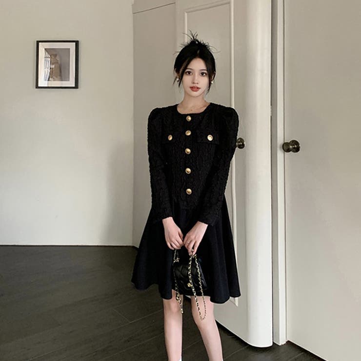 SHOPLIST限定】韓国ファッション高見えワンピース[品番