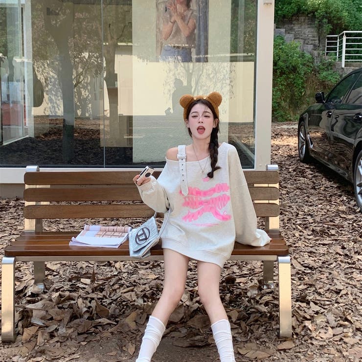 【SHOPLIST限定】アメリカンホリック大きいサイズスウェットオフショルダーロ… | 17kg | 詳細画像7 