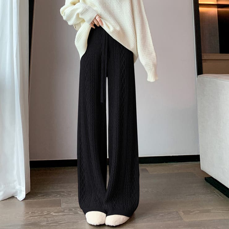 【SHOPLIST限定】レトロなパターンのソフトでワックスのようなカジュアルニッ… | 17kg | 詳細画像13 