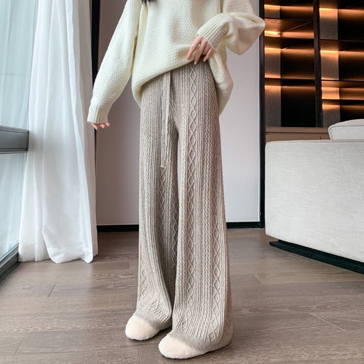 【SHOPLIST限定】レトロなパターンのソフトでワックスのようなカジュアルニッ… | 17kg | 詳細画像6 