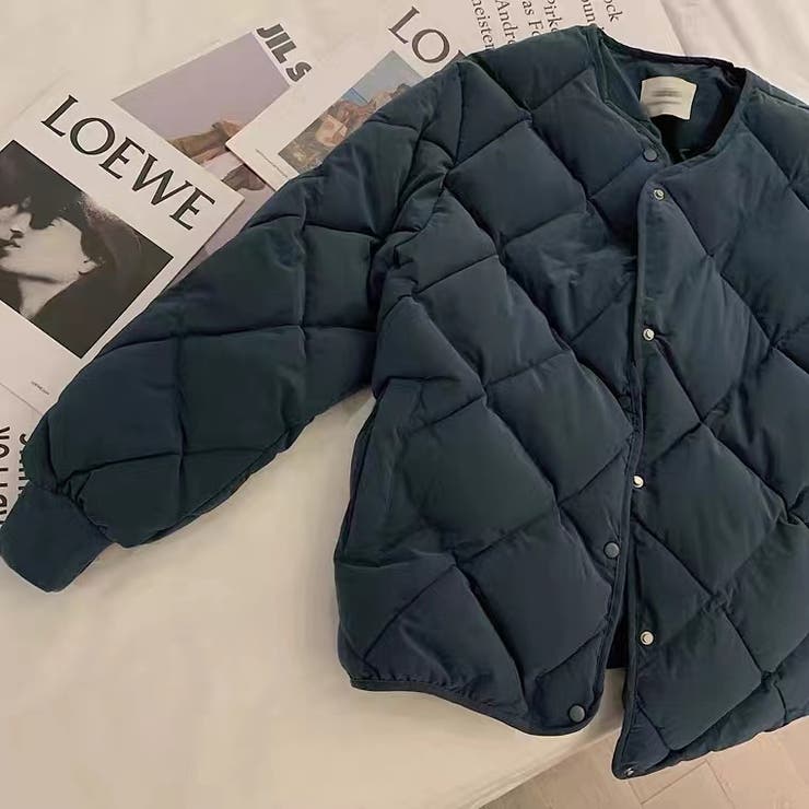 【SHOPLIST限定】菱形キルティング中綿アウターショート無地コート | 17kg | 詳細画像5 