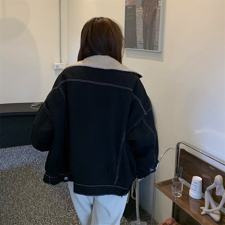 【SHOPLIST限定】程よくゆったりとした裏ボアのデニムジャケット | 17kg | 詳細画像16 