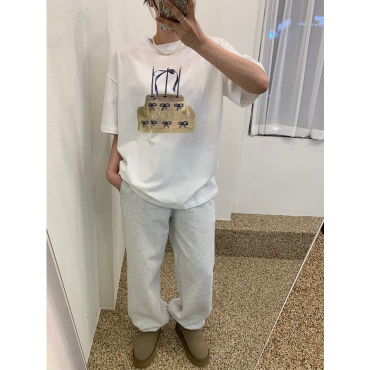 【SHOPLIST限定】春の装いをお楽しみ！ケーキボックス＆リボンプリントの半袖… | 17kg | 詳細画像10 