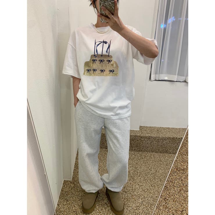 【SHOPLIST限定】春の装いをお楽しみ！ケーキボックス＆リボンプリントの半袖… | 17kg | 詳細画像13 