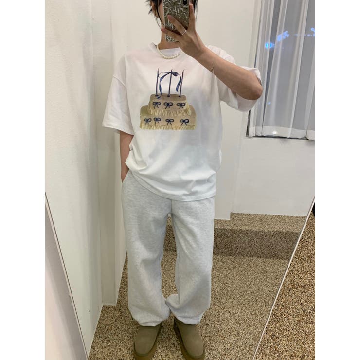 【SHOPLIST限定】春の装いをお楽しみ！ケーキボックス＆リボンプリントの半袖… | 17kg | 詳細画像14 