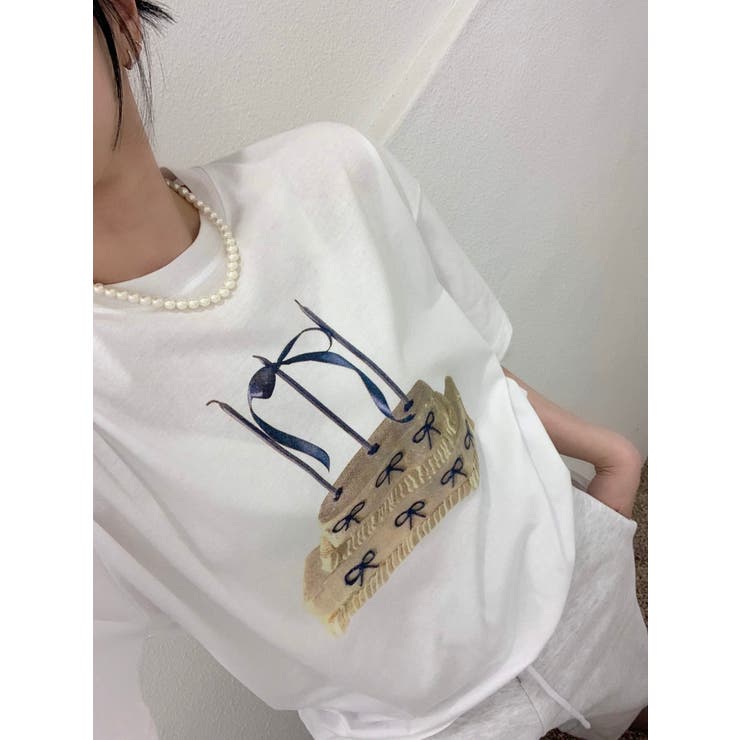 【SHOPLIST限定】春の装いをお楽しみ！ケーキボックス＆リボンプリントの半袖… | 17kg | 詳細画像16 
