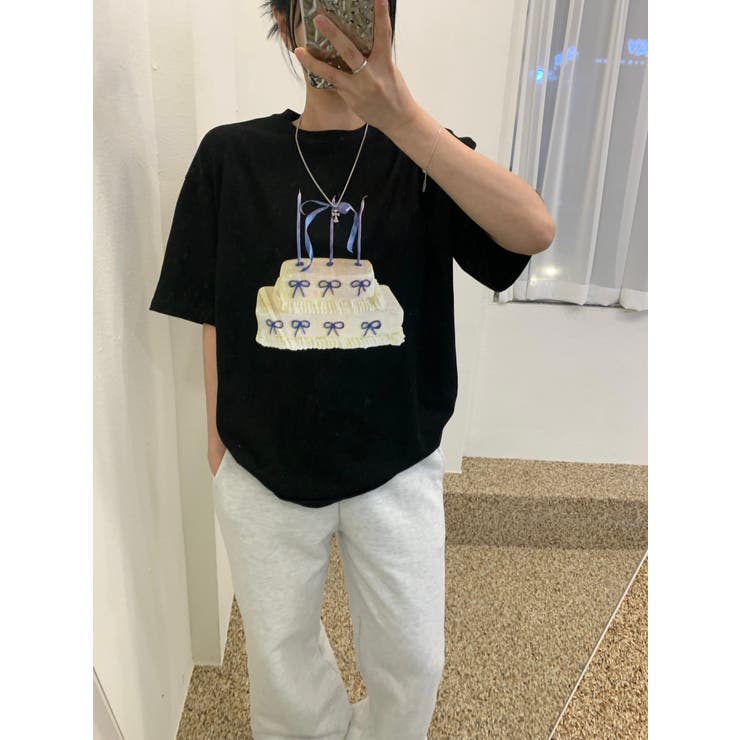 【SHOPLIST限定】春の装いをお楽しみ！ケーキボックス＆リボンプリントの半袖… | 17kg | 詳細画像6 
