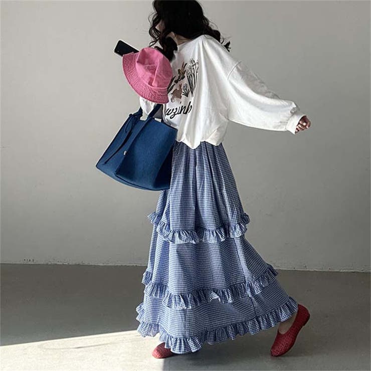 【SHOPLIST限定】レトロで清新な田園風のスタイル。ゴム入りウエストフリルの… | 17kg | 詳細画像15 