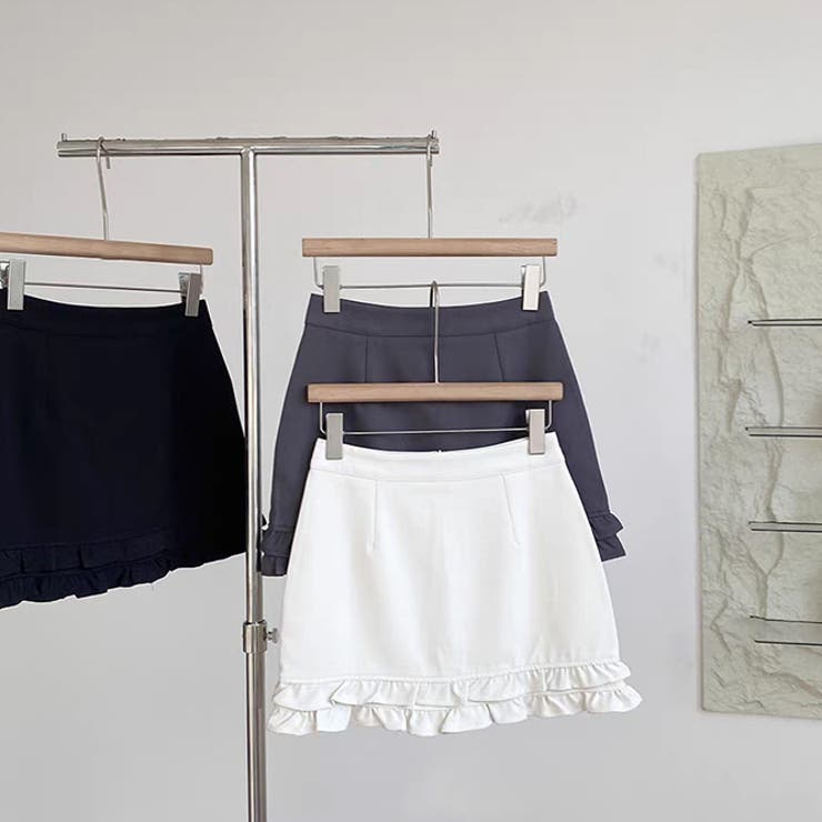 フリルで春ブーム満開?ダブルピコットレースのスーツスカート | 17kg | 詳細画像2 