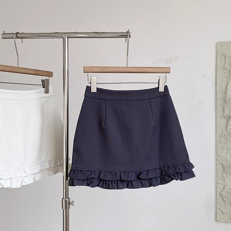 フリルで春ブーム満開?ダブルピコットレースのスーツスカート | 17kg | 詳細画像4 