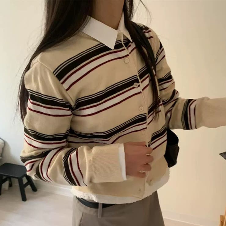 インスリブストライプカーディガン | 17kg | 詳細画像4 