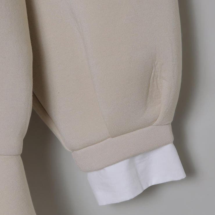 気負わず快適 【春】ハイネックフェイクレイヤードスウェット 切替ティアード風スウ… | 17kg | 詳細画像28 