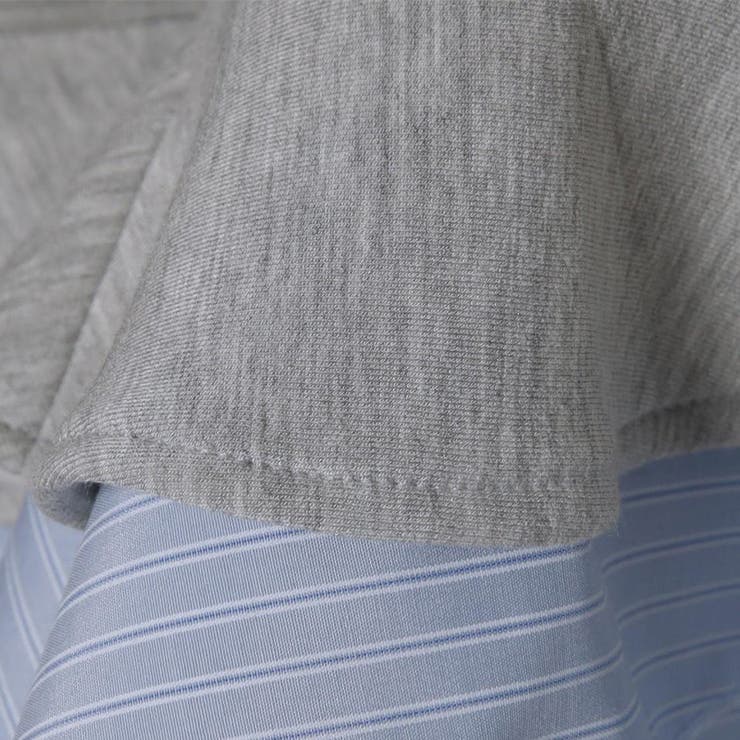 気負わず快適 【春】ハイネックフェイクレイヤードスウェット 切替ティアード風スウ… | 17kg | 詳細画像33 