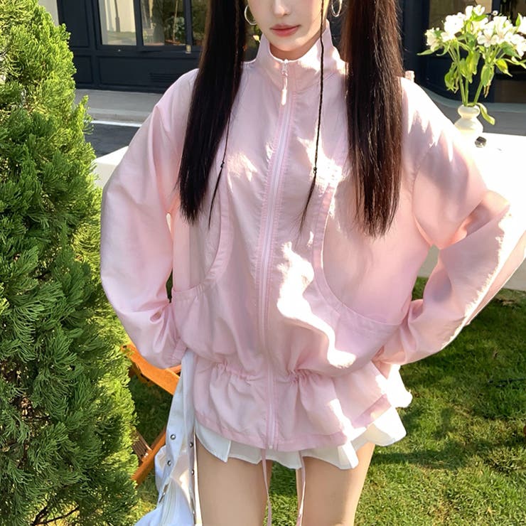 ミレニアル学園風 【春】軽量ドローストリングウエストマーク ゆったり細見えUVカ… | 17kg | 詳細画像2 