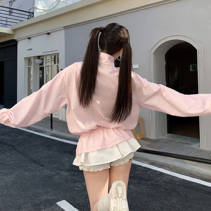 ミレニアル学園風 【春】軽量ドローストリングウエストマーク ゆったり細見えUVカ… | 17kg | 詳細画像10 