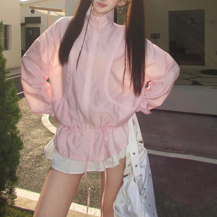 ミレニアル学園風 【春】軽量ドローストリングウエストマーク ゆったり細見えUVカ… | 17kg | 詳細画像12 