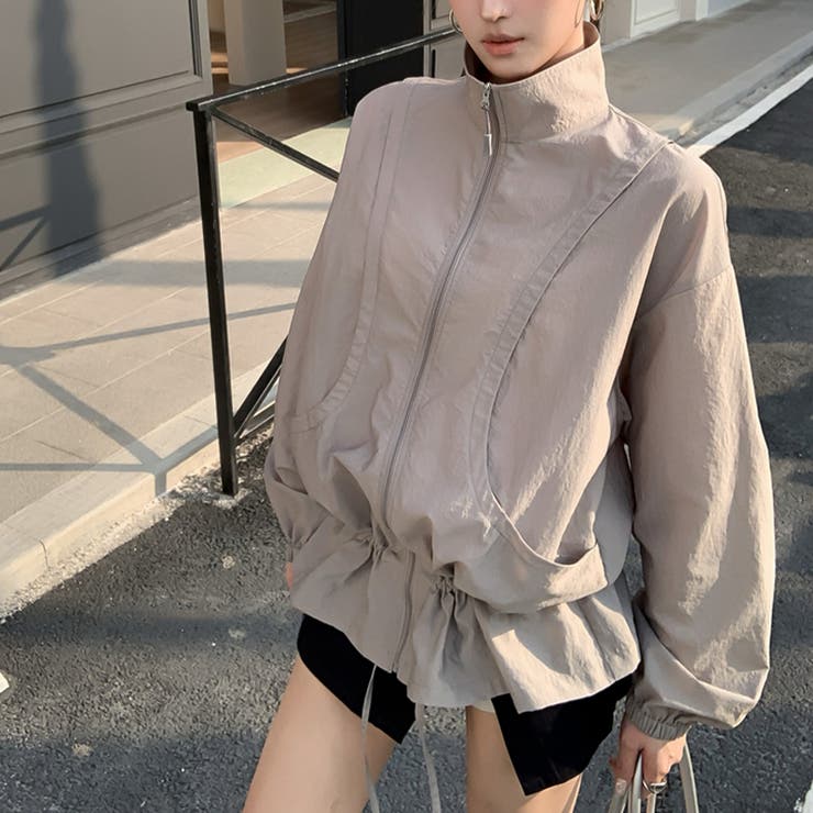 グレー | ミレニアル学園風 【春】軽量ドローストリングウエストマーク ゆったり細見えUVカ… | 17kg