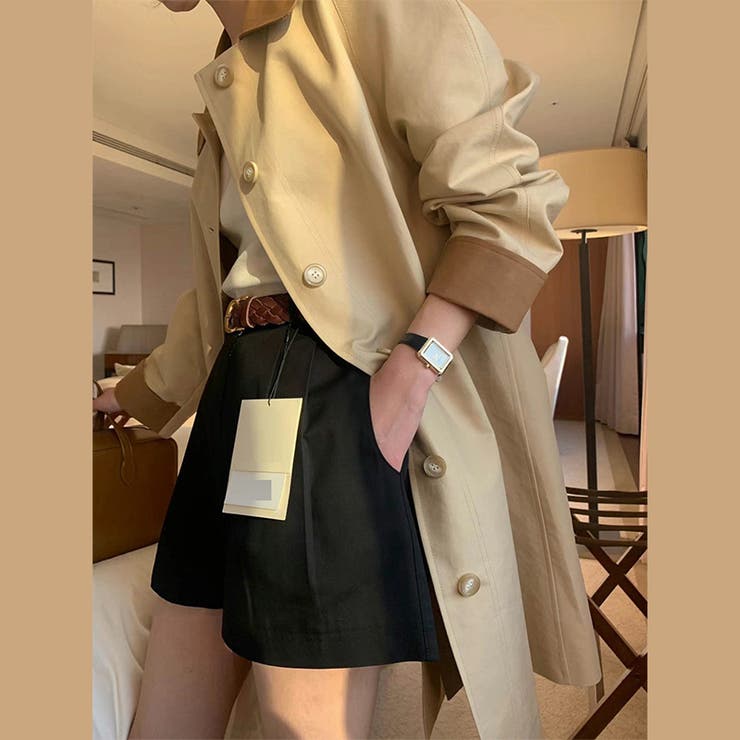 気負わず快適☆【春】シングルボタン通勤ミドル丈トレンチコート | 17kg | 詳細画像7 