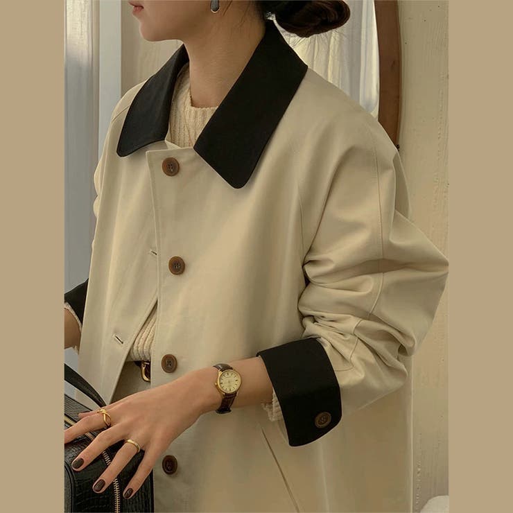 気負わず快適☆【春】シングルボタン通勤ミドル丈トレンチコート | 17kg | 詳細画像10 