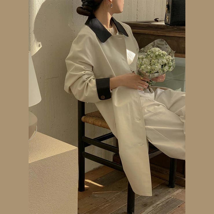 気負わず快適☆【春】シングルボタン通勤ミドル丈トレンチコート | 17kg | 詳細画像17 