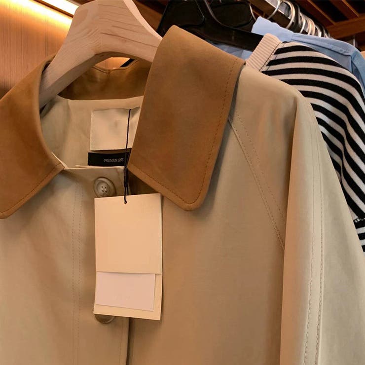 気負わず快適☆【春】シングルボタン通勤ミドル丈トレンチコート | 17kg | 詳細画像19 