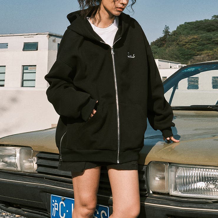 ユニセックス☆【春】ヘビーウェイトジップ パーカーフード付きジップアップ | 17kg | 詳細画像19 