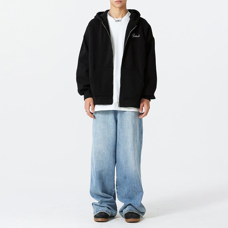 ユニセックス☆【春】ヘビーウェイトジップ パーカーフード付きジップアップ | 17kg | 詳細画像22 