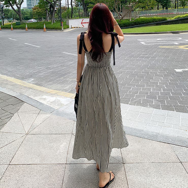 甘辛系ガールズ☆【春】リボンストライプワンピース | 17kg | 詳細画像12 