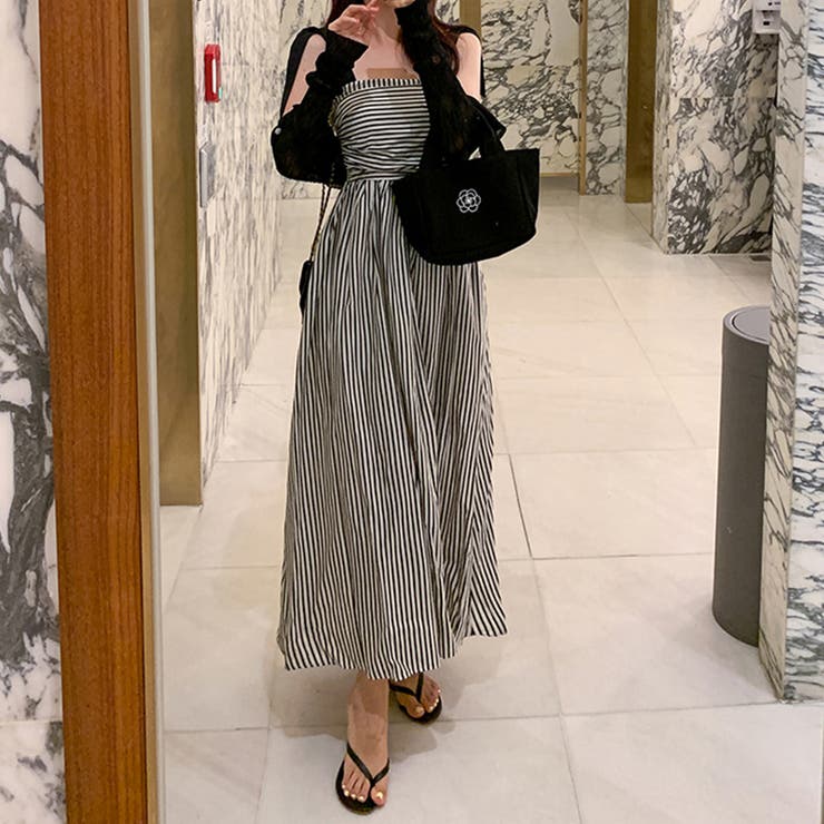 甘辛系ガールズ☆【春】リボンストライプワンピース | 17kg | 詳細画像15 