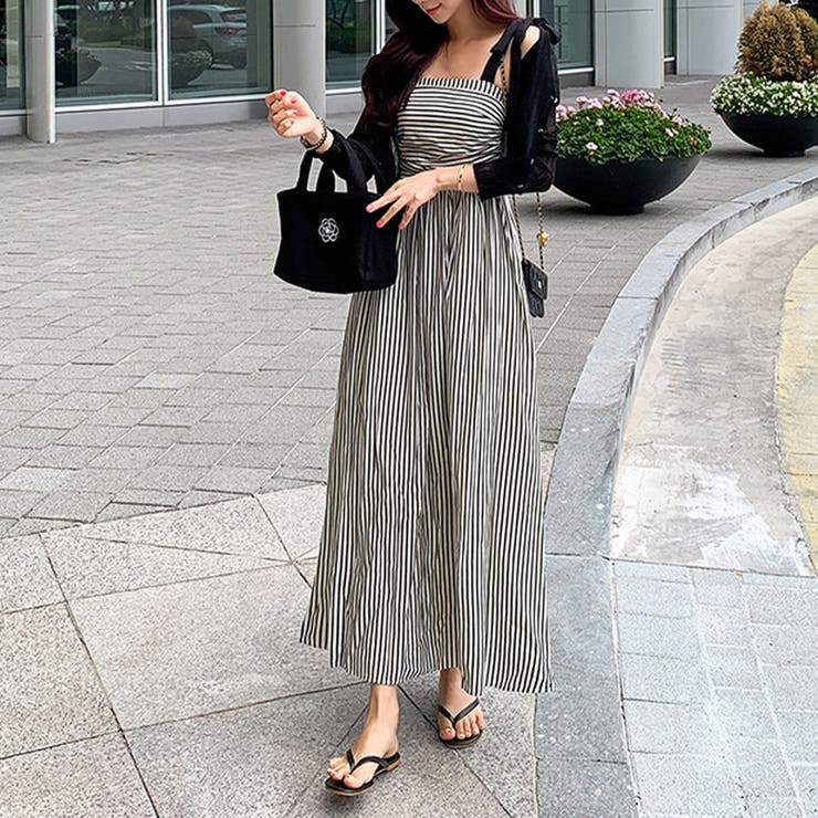 甘辛系ガールズ☆【春】リボンストライプワンピース | 17kg | 詳細画像17 