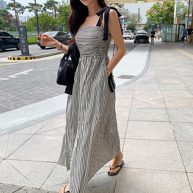 甘辛系ガールズ☆【春】リボンストライプワンピース | 17kg | 詳細画像2 