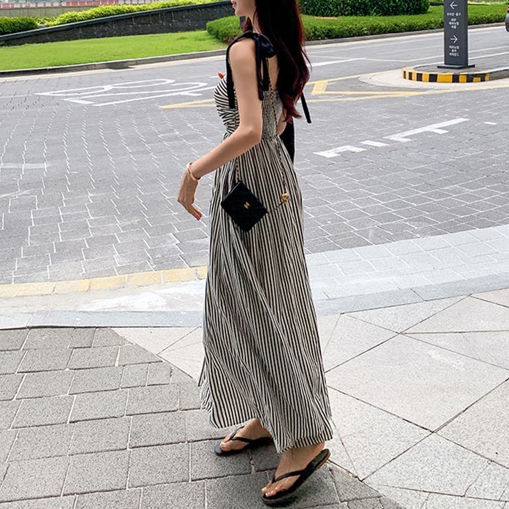 甘辛系ガールズ☆【春】リボンストライプワンピース | 17kg | 詳細画像21 