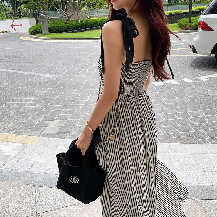 甘辛系ガールズ☆【春】リボンストライプワンピース | 17kg | 詳細画像23 