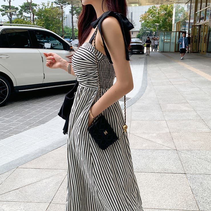 甘辛系ガールズ☆【春】リボンストライプワンピース | 17kg | 詳細画像24 