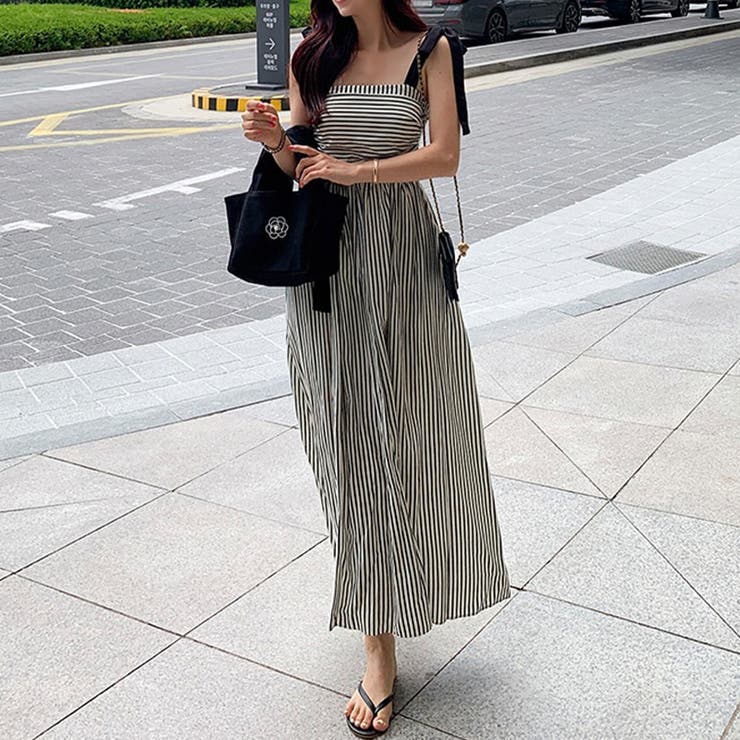 甘辛系ガールズ☆【春】リボンストライプワンピース | 17kg | 詳細画像3 