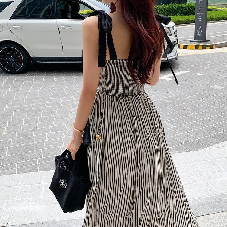 甘辛系ガールズ☆【春】リボンストライプワンピース | 17kg | 詳細画像6 