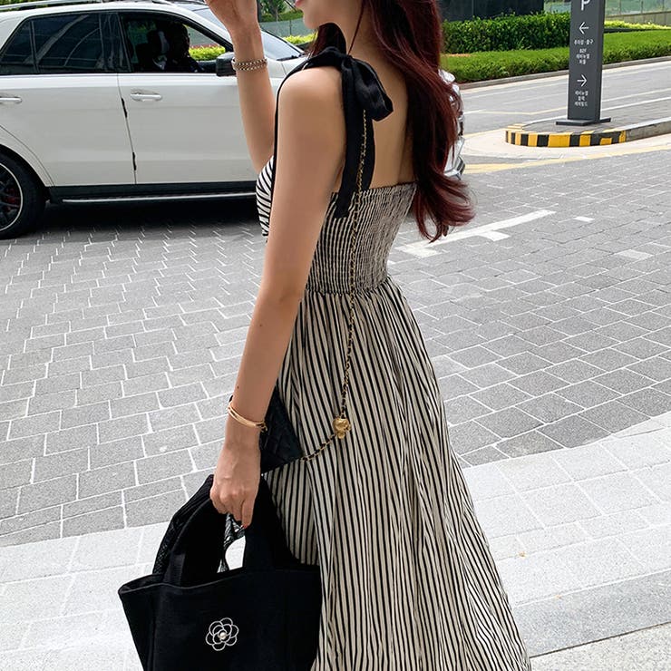 甘辛系ガールズ☆【春】リボンストライプワンピース | 17kg | 詳細画像7 